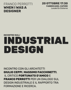 Incontro sull’industrial design.